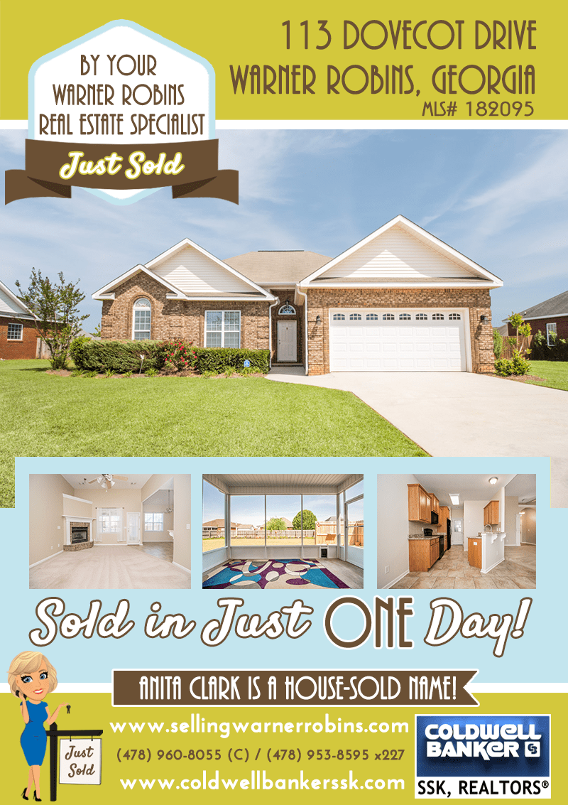 SOLD in the Carlton Ridge in Warner Robins GA 31088